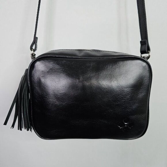 NEW PATRICIA NASH JOSIE Crossbody Bag BLACK Leather Shoulder Handbag Fall Winter - Picture 6 of 9
